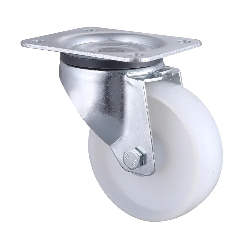 06 Series Industrial Castors with PA Series White Polyamide Wheel
