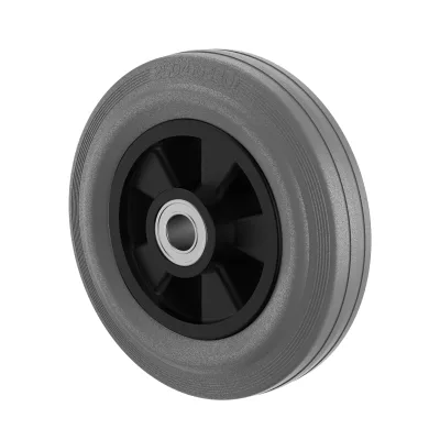 GP Series Grey Solid Rubber Wheels Two Ball Bearing Wheels