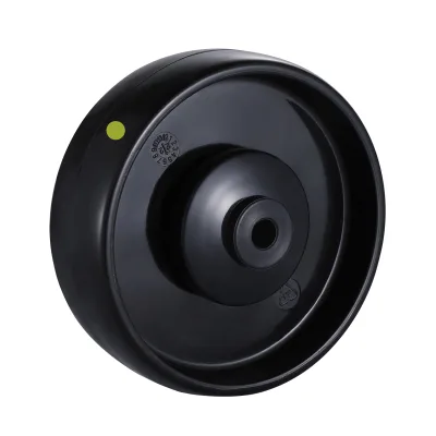 PP(EC) Series Black Electrically Conductive Polypropylene Wheels Single Ball Bearing Wheels