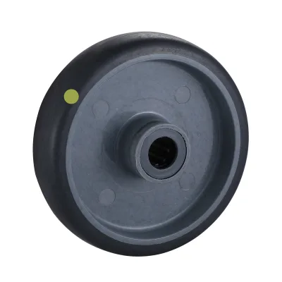 TR(EC) Series Grey Electrically Conductive Thermoplastic Rubber Wheels Single Ball Bearing Wheels