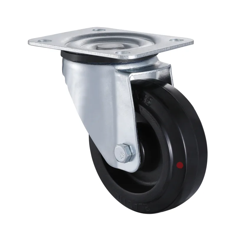 07 Series Heat-Resistant Castors with EP(HR) Series Black Heat Resistant Rubber Wheel