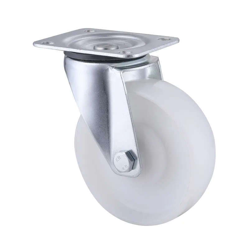 07 Series Industrial Castors with PP Series White Polypropylene Wheel1