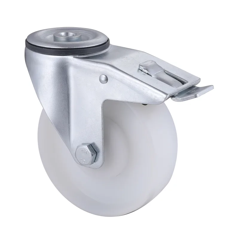 07 Series Industrial Castors with PP Series White Polypropylene Wheel2