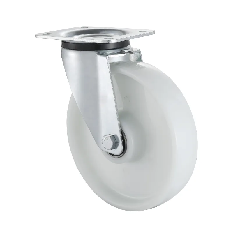 09 Series Industrial Castors with PH Series White Polyamide Wheel