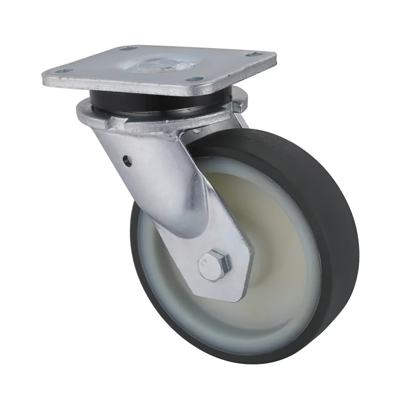 23 Series Heavy Duty Castors with UM Series Grey Thermoplastic Polyurethane Wheel