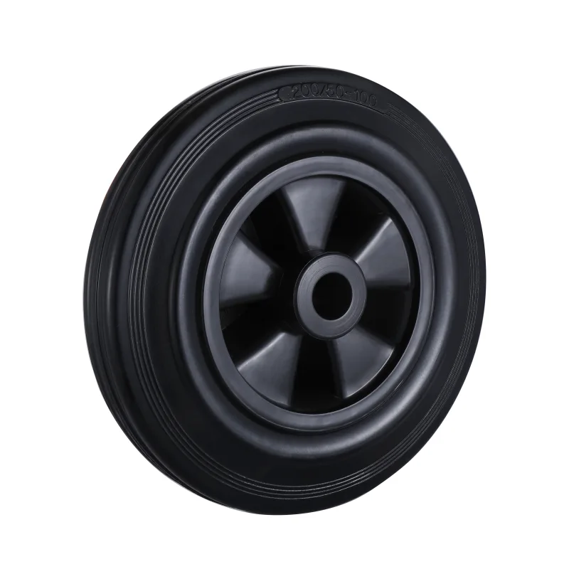 BP Series Black Solid Rubber Wheels