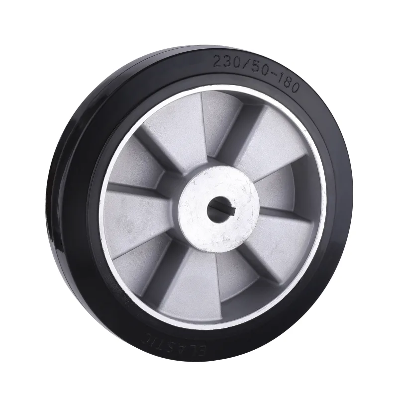 DA Series Black Elastic Rubber Drive Wheels