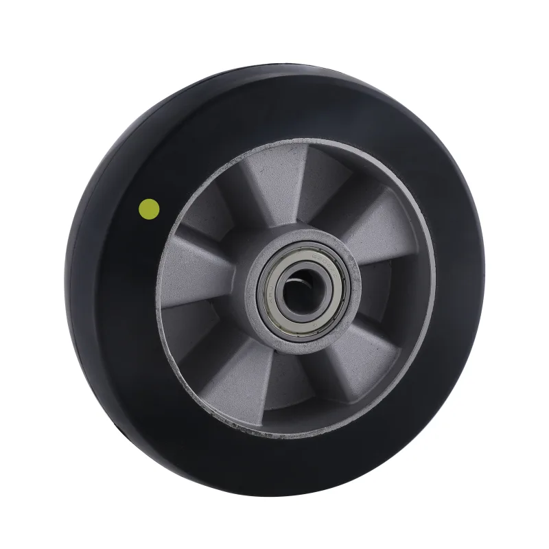 EA(EC) Series Black Electrically Conductive Elastic Rubber Wheels