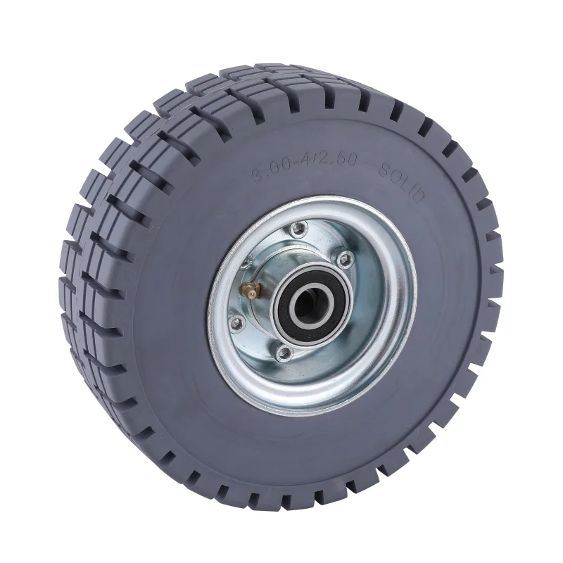 EL Series Grey Loaded Rubber Wheels