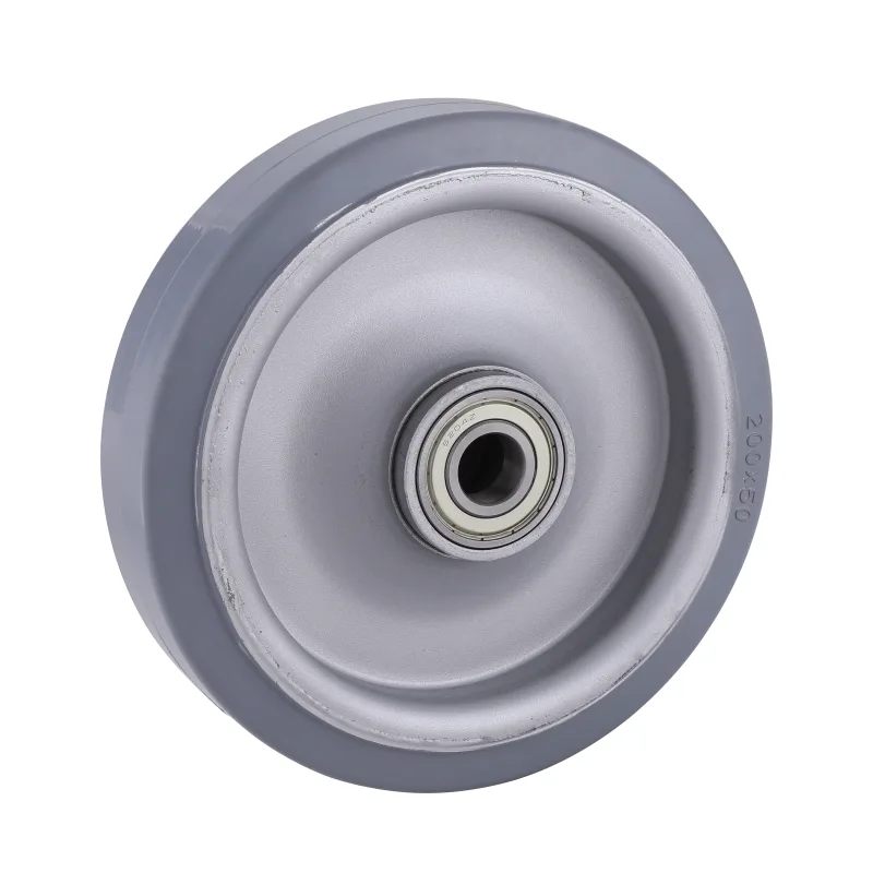 ES Series Grey Elastic Rubber Wheels