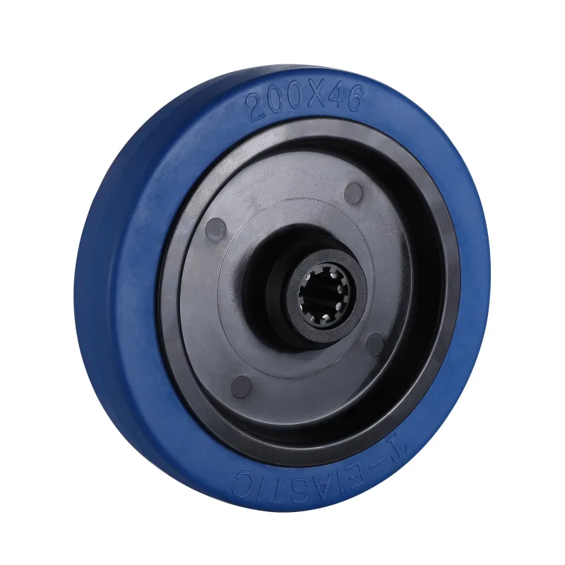ET Series Blue Elastic Rubber Wheels