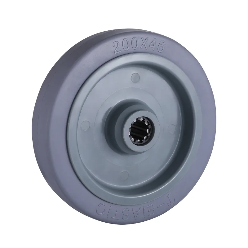 ET Series Grey Elastic Rubber Wheels