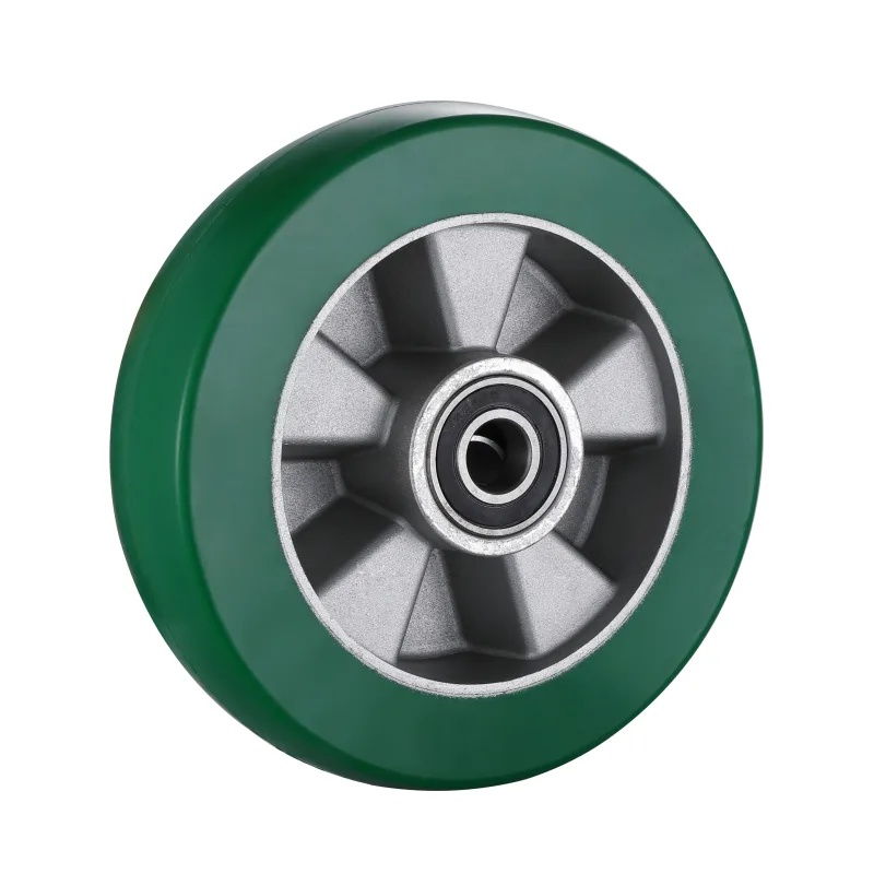 UH Series Green Elastic Polyurethane Wheels